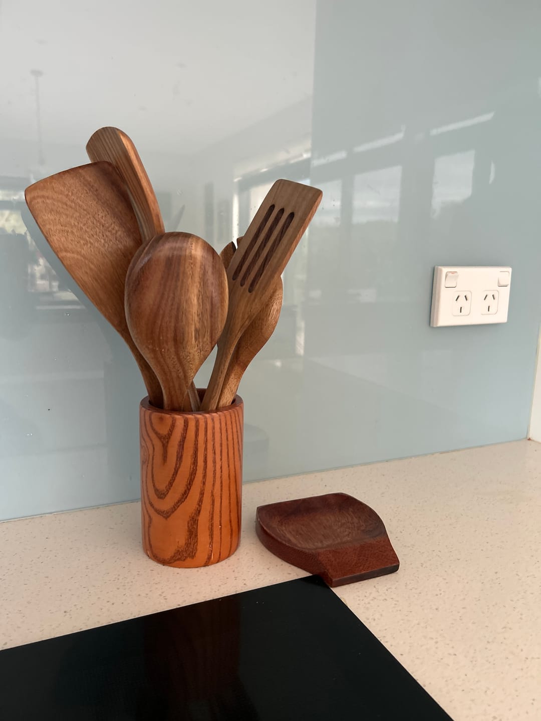 Customer photo review of Traditional Japanese Wooden Utensil Set
