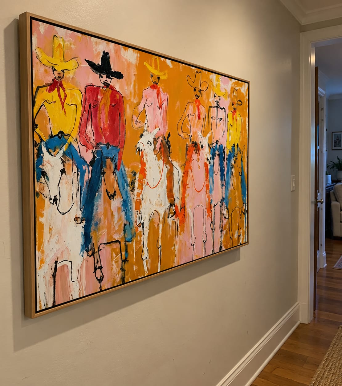 Customer photo review of Golden Posse-Cowboy Riders Painting