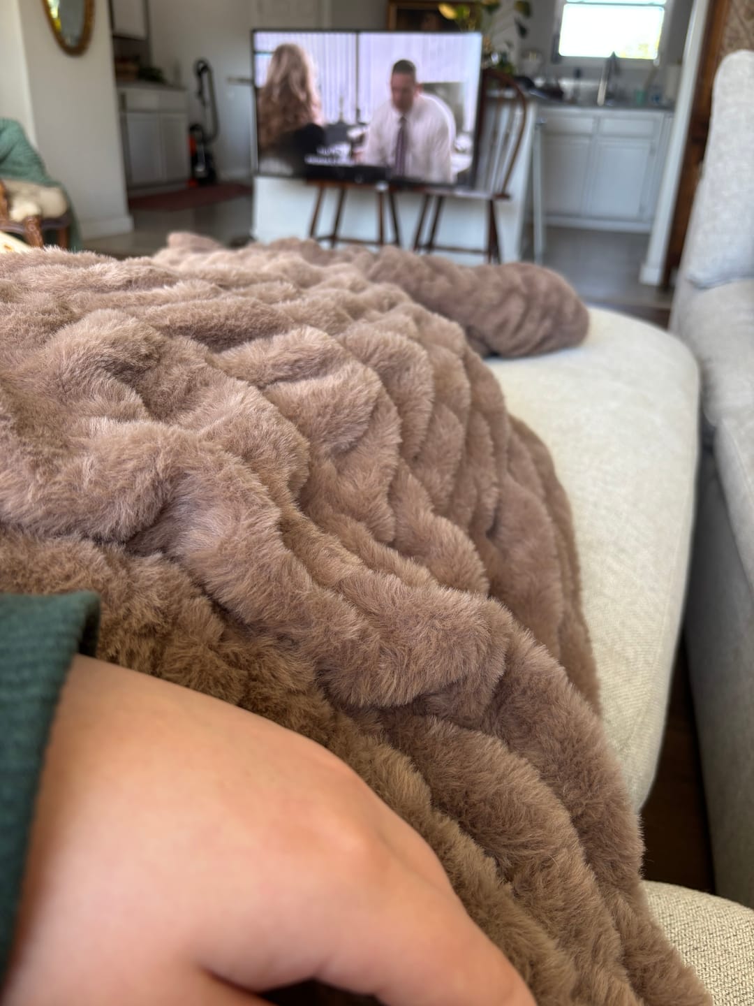 Customer photo review of Hugs Light Mountain Trail Blanket