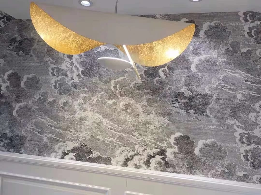 Customer photo review of Gold Saucer Pendant Light for Dining Table, 1 or 2-Light, 60-80 cm