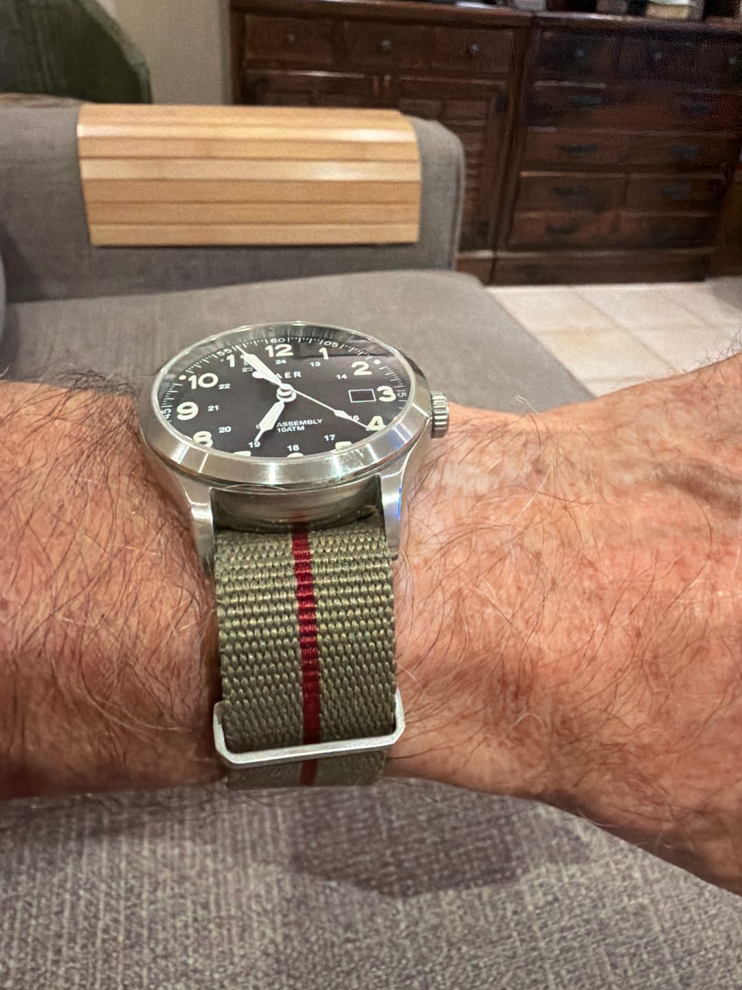 Customer photo review of Five Eye Nylon Watch Strap - Stripe