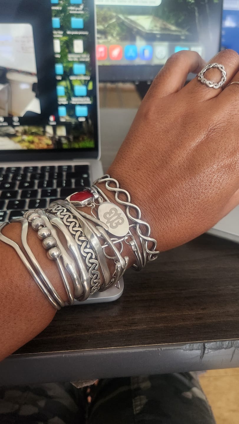 Customer photo review of Symbols of Legacy Bangle — Hye Won Hye