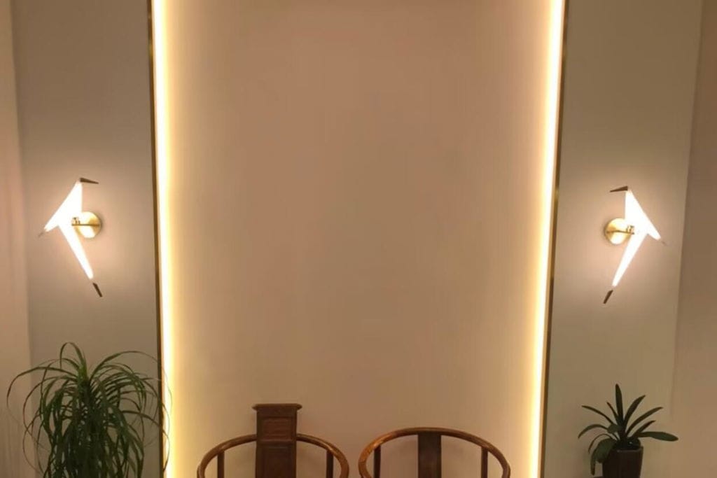 Customer photo review of Wall Light, Gold Bird Shaped Body, Wall Sconce, Integrated LED