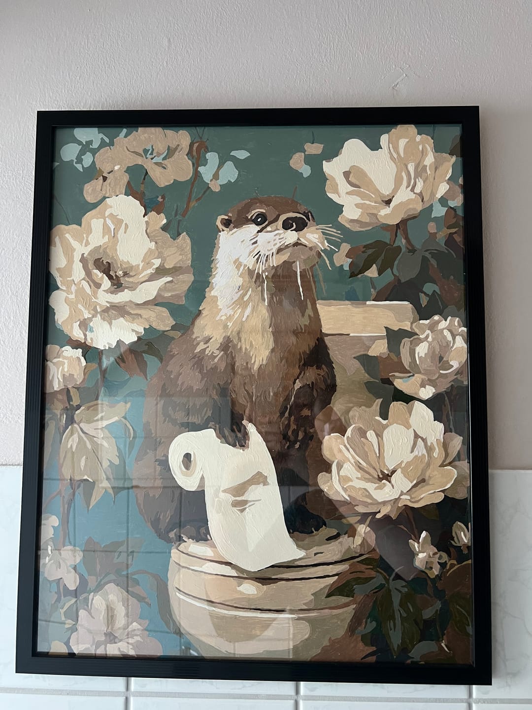 Customer photo review of Malen nach Zahlen - Otter der Helfer