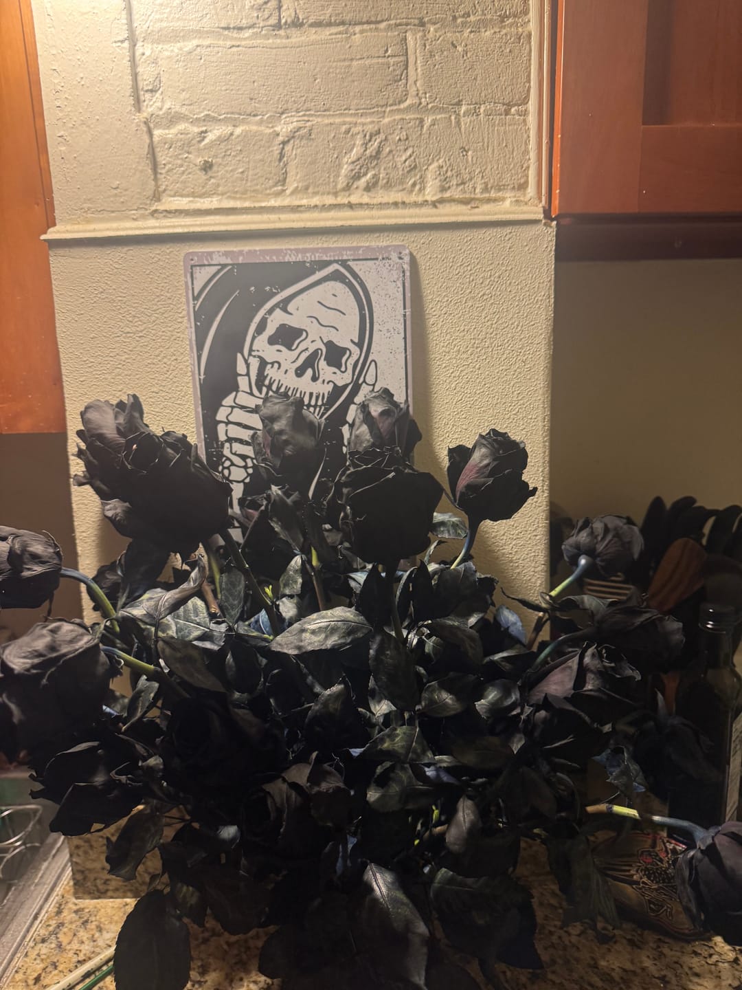 Customer photo review of Black Roses