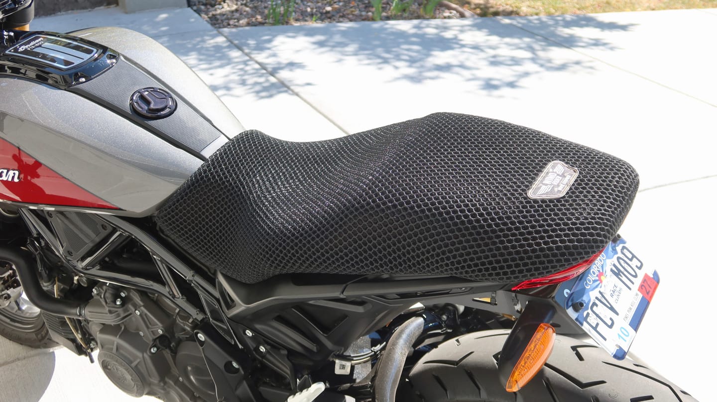 Customer photo review of Wind Rider Seat Cover