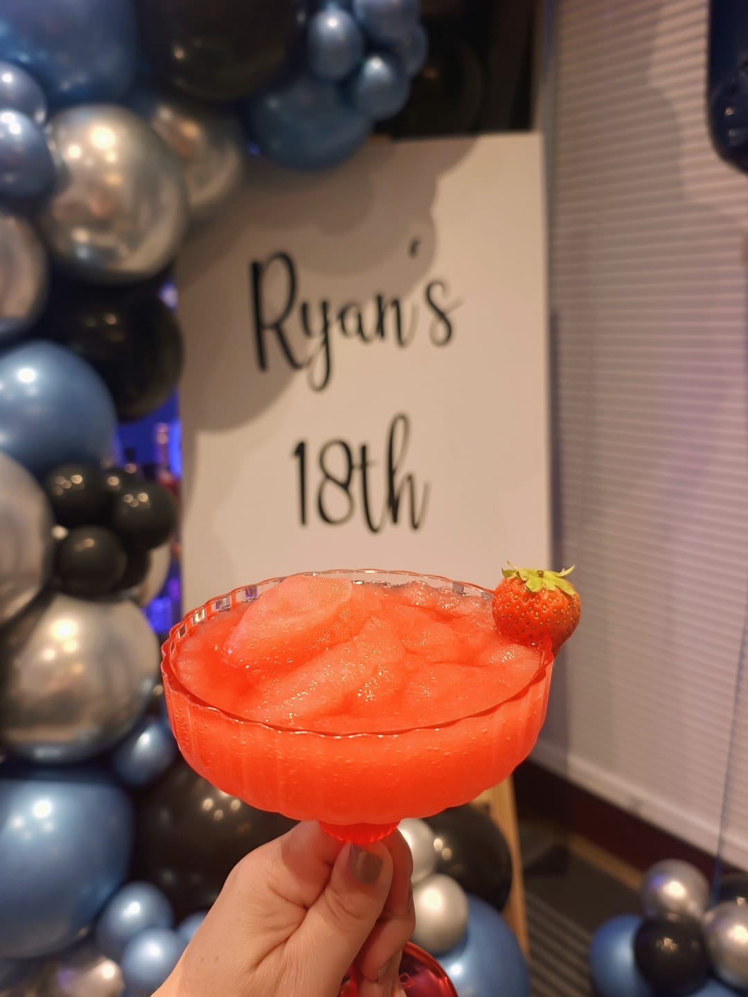 Customer photo review of Strawberry Daiquiri Frozen Cocktail Mix 2L