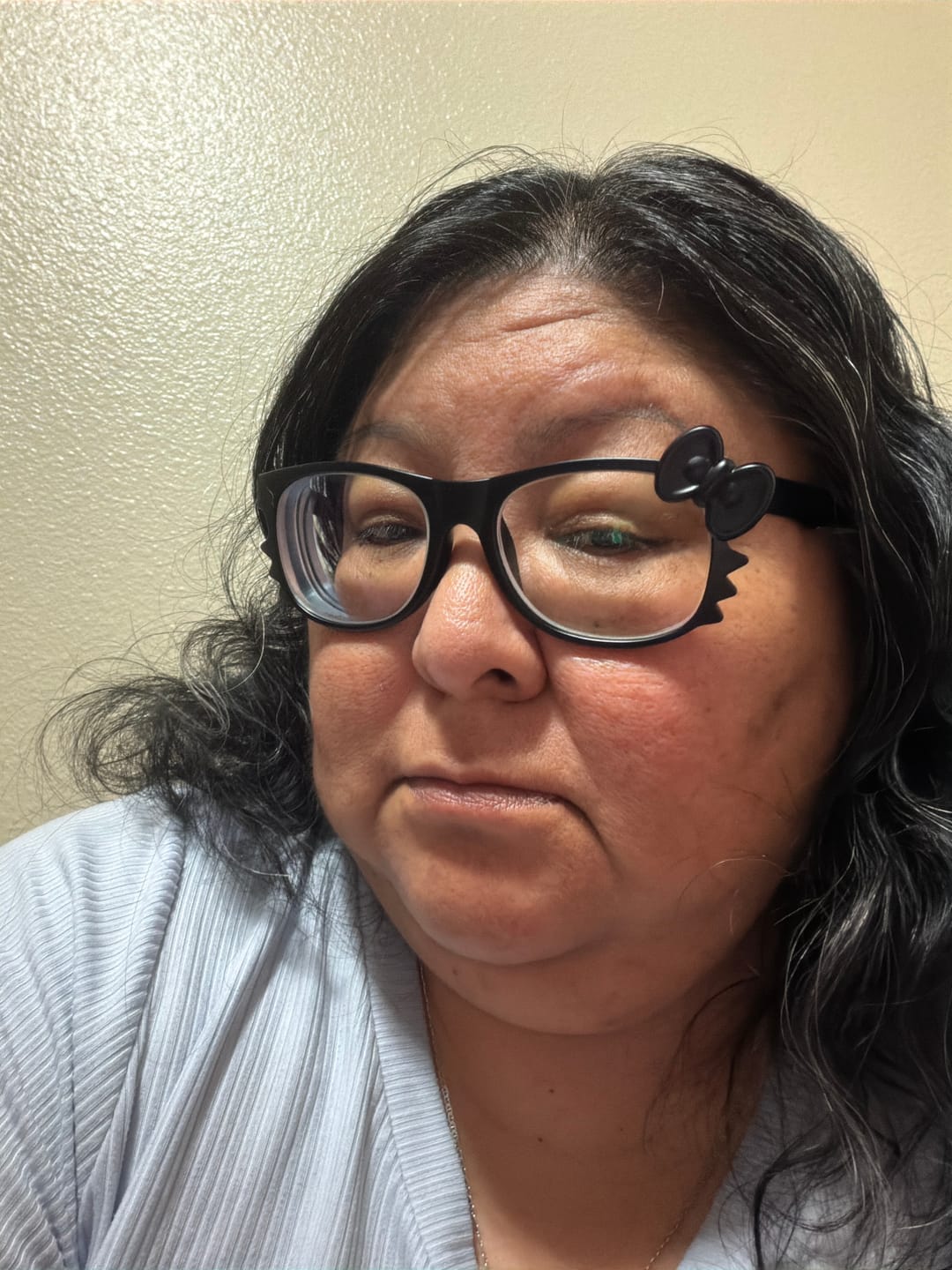 Customer photo review of Kitten Eyeglasses