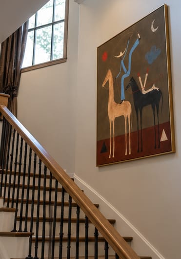 Customer photo review of Blue Lasso Riders-Two Horse Painting