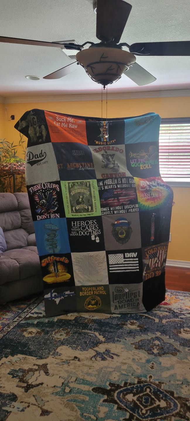 Customer photo review of Project Repat T-Shirt Quilt
