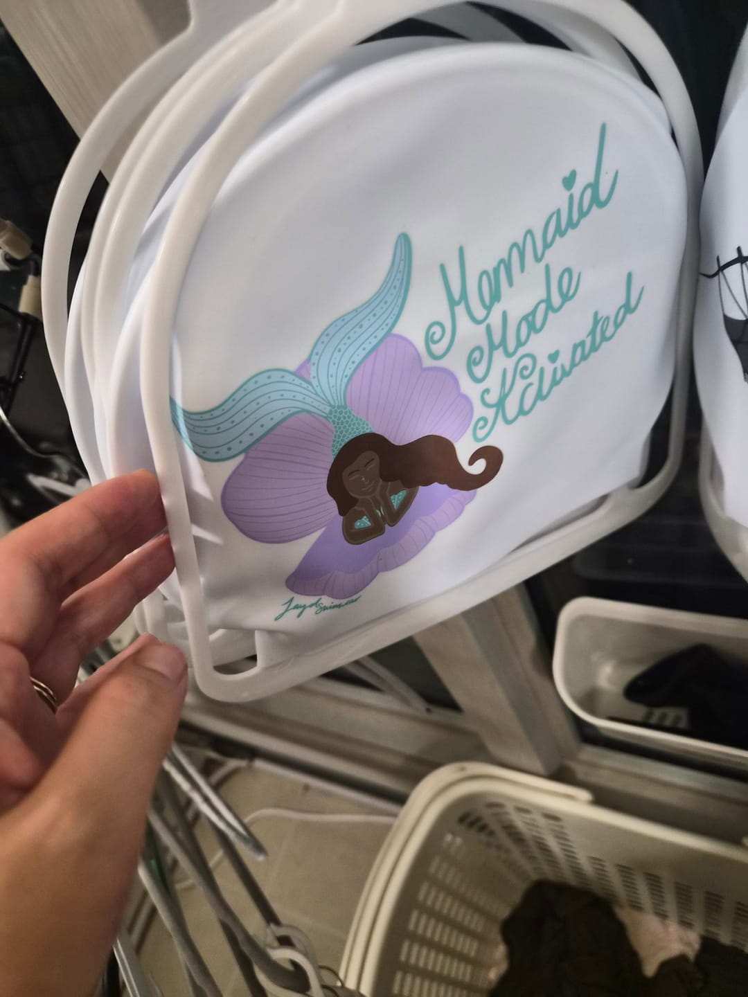 Customer photo review of JAYD Swim Cap - Mermaid Mode