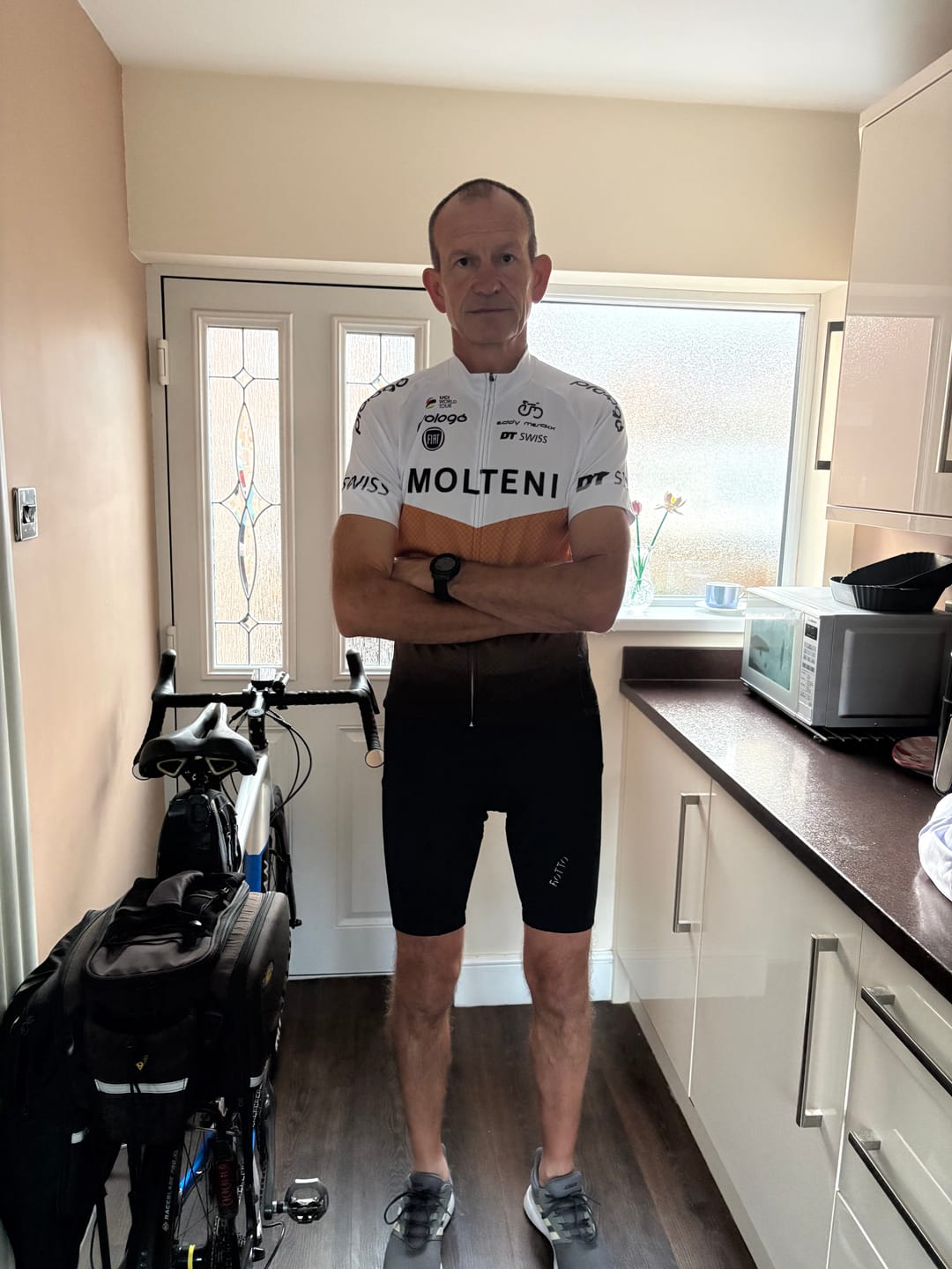 Customer photo review of Molteni SASMIDT Retro Short Sleeve Cycling Jersey