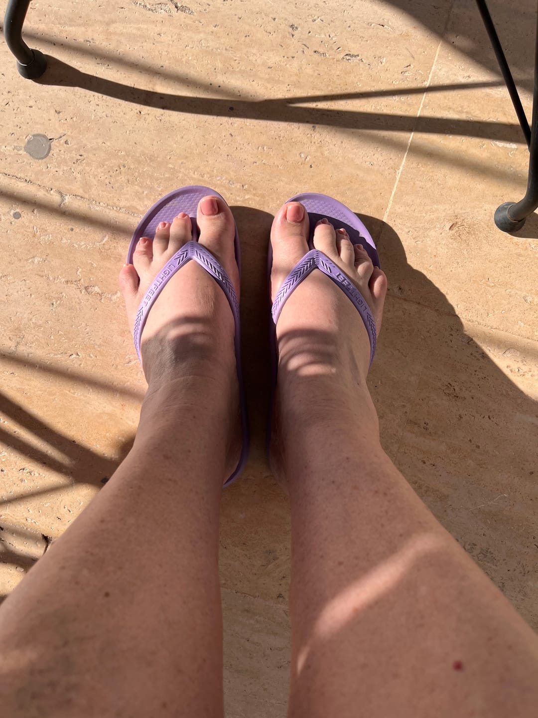 Customer photo review of Lavender - Lightfeet Arch Support Flip Flops