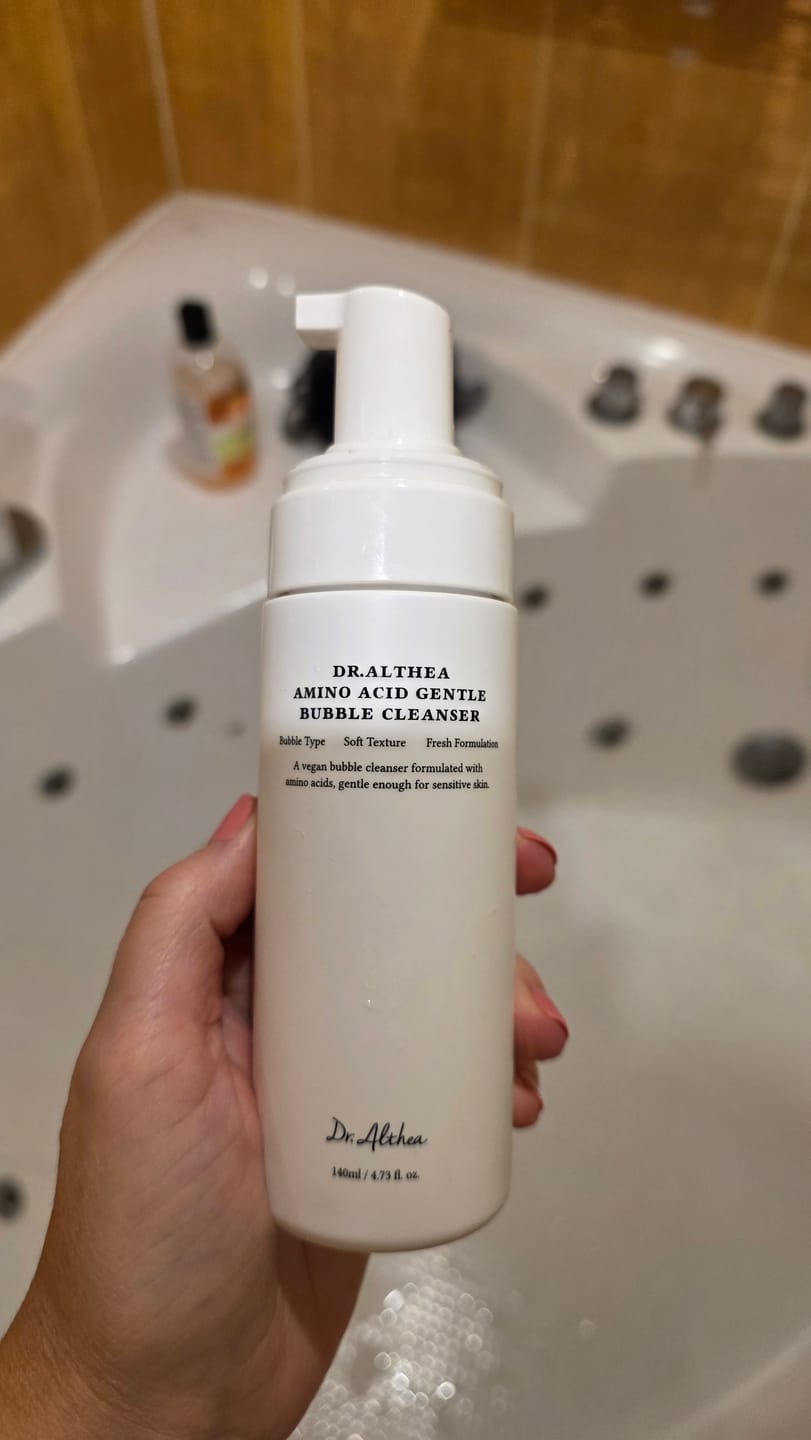 Customer photo review of Maigas putiņas ar aminoskābēm Dr. Althea Pro Lab Amino Acid Gentle Bubble Cleanser