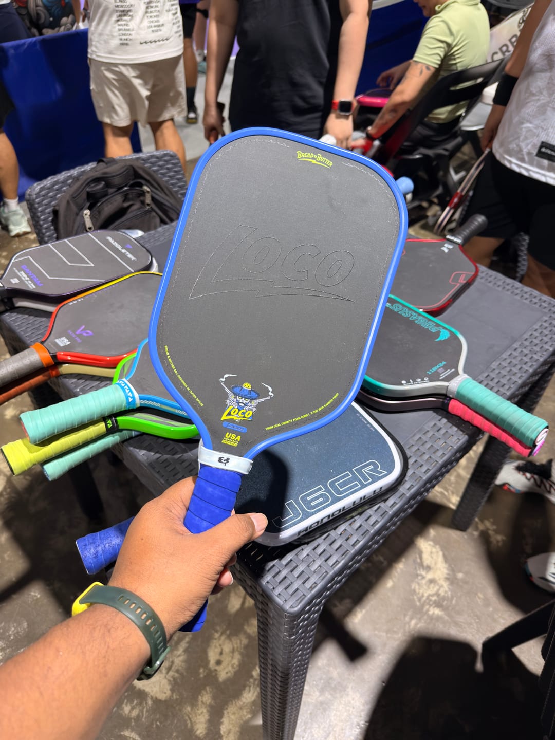 Customer photo review of The Loco 16mm Pickleball Paddle Elongated