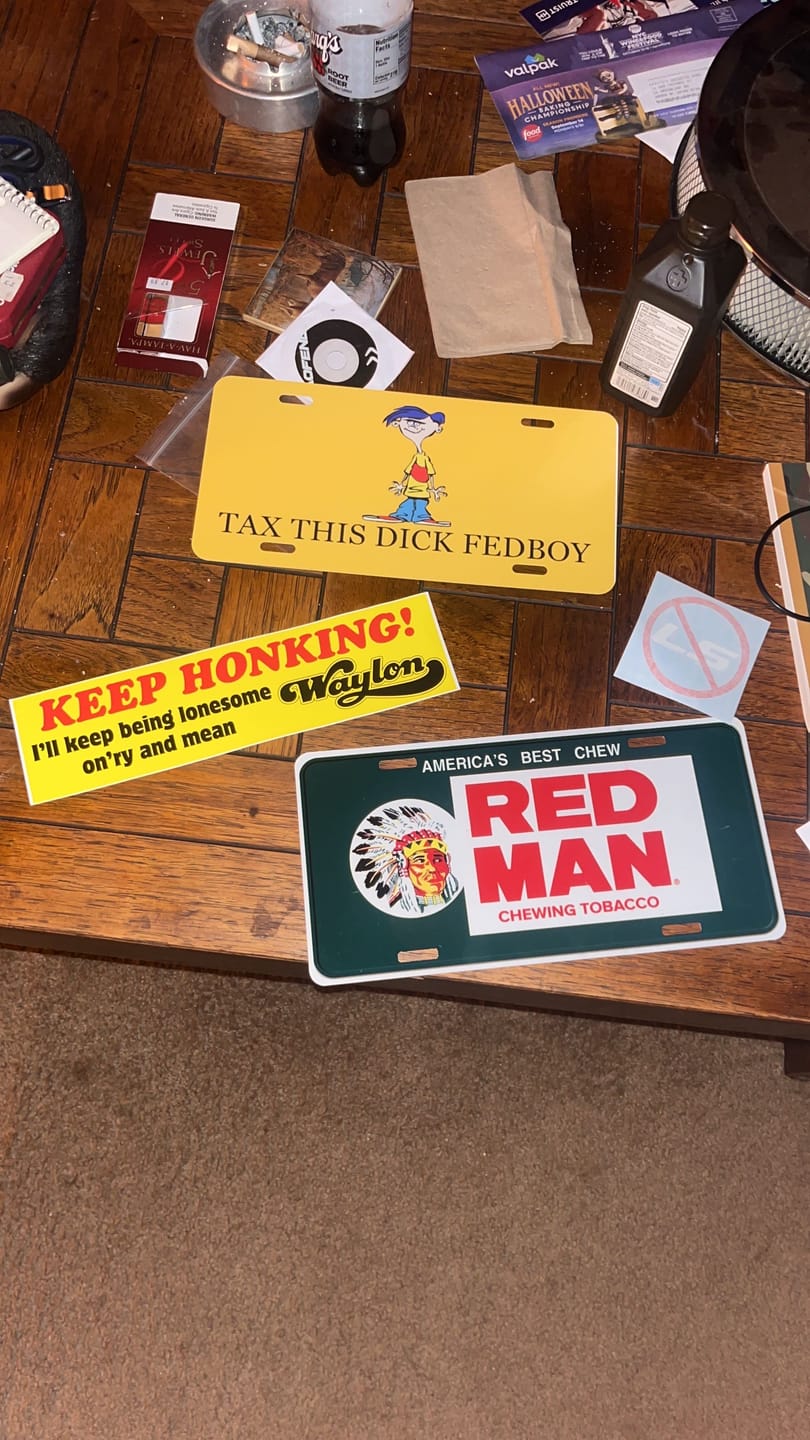 Customer photo review of Keep Honking Bumper Sticker