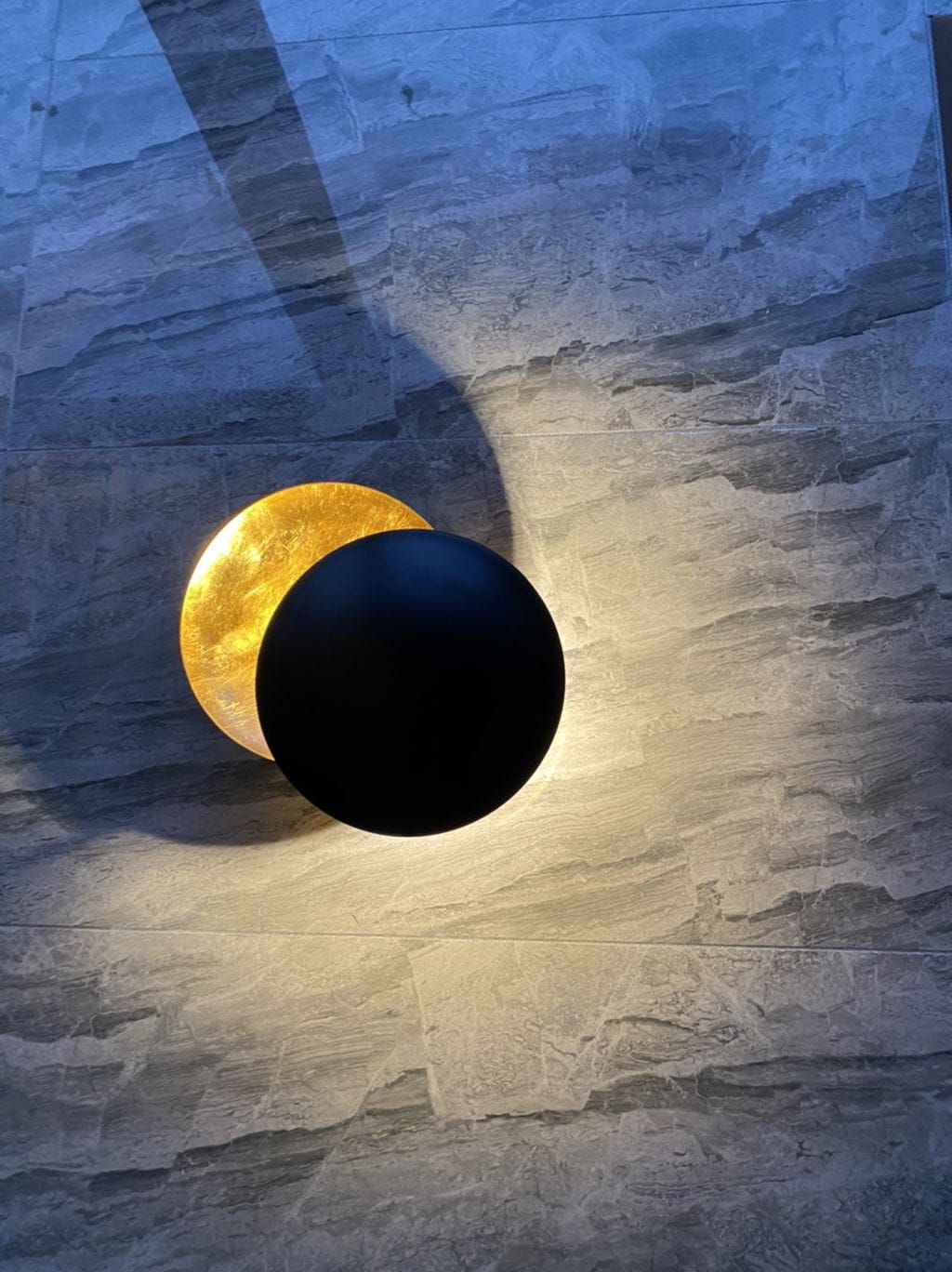 Customer photo review of Sliding Disc Wall Light, Integrated LED, Wall Sconce