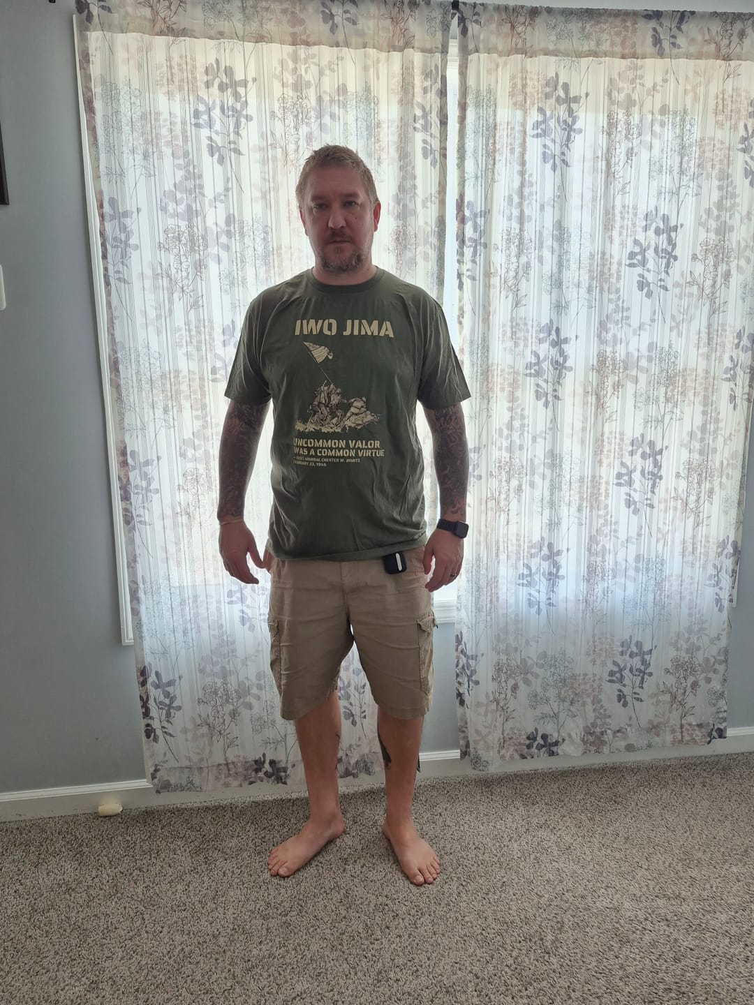 Customer photo review of Uncommon Valor Iwo Jima T-Shirt