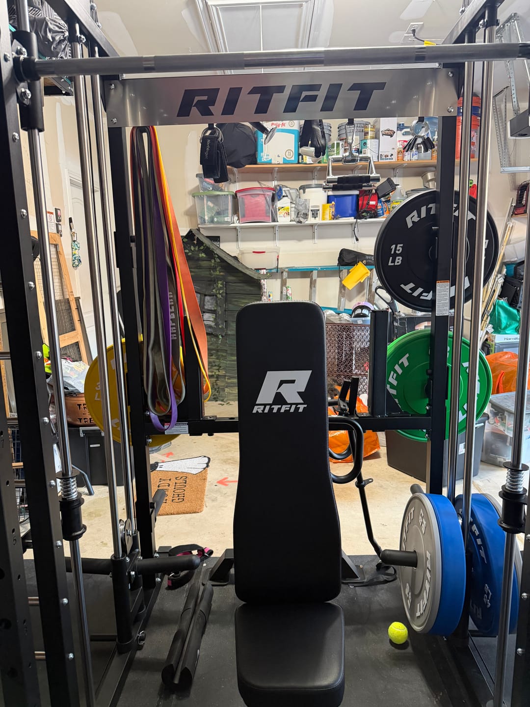 Customer photo review of RitFit M1 PRO Smith Machine Home Gym Package Comprehensive All-In-One Workout System