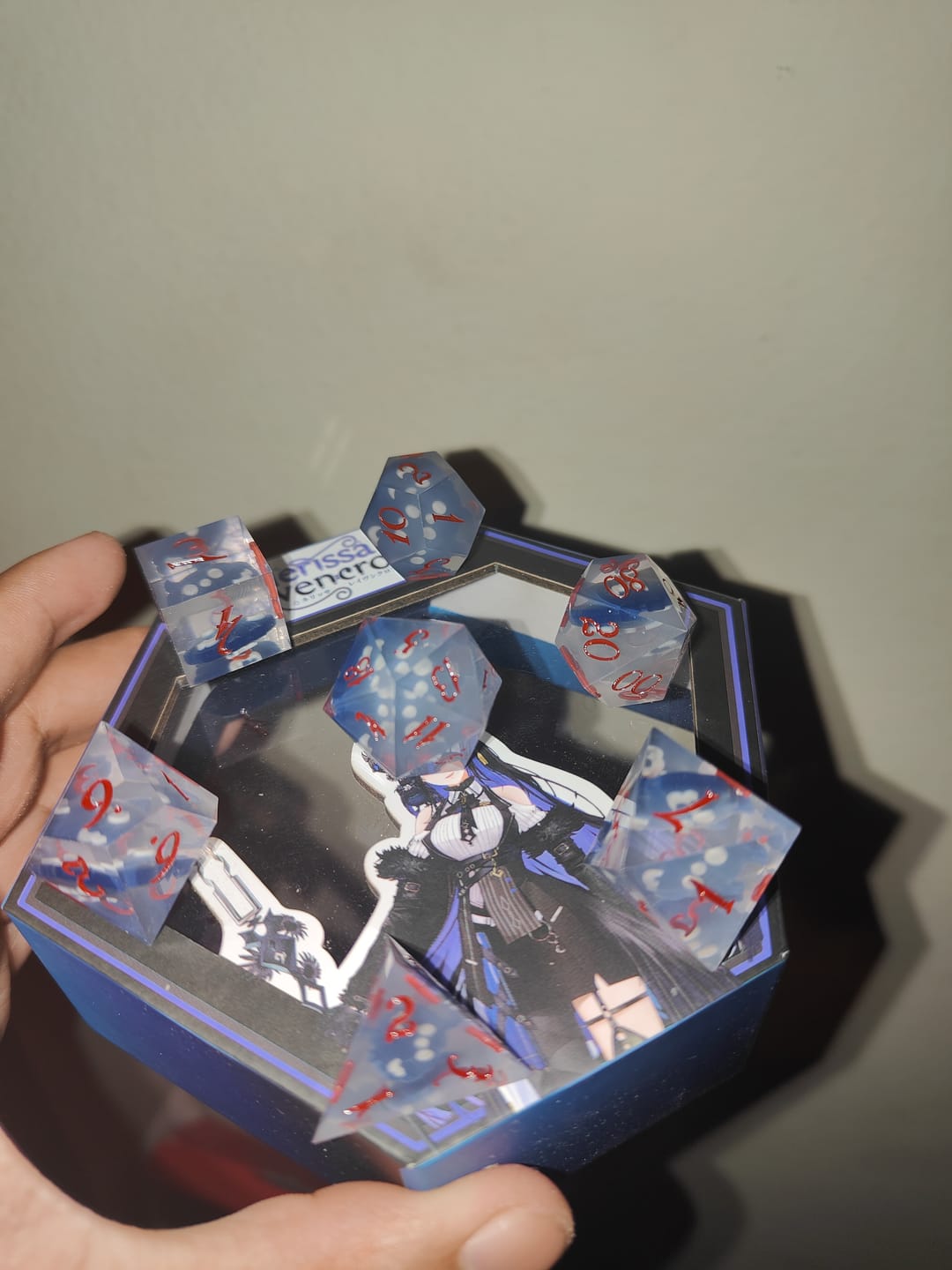Customer photo review of PRE-ORDER | Nerissa Ravencroft Sharp-Edged Resin Dice Set | hololive English x MMG Exclusive