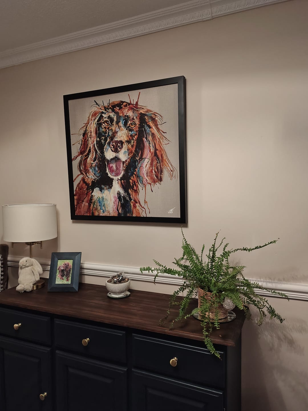 Customer photo review of Spaniel Large By Louise Luton