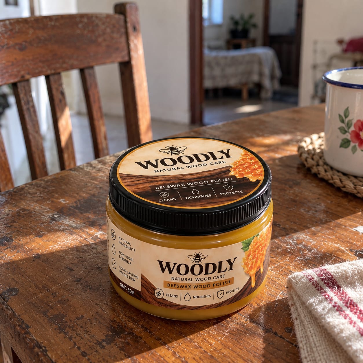 Customer photo review of Beeswax Wood Polish - Restore & Shine