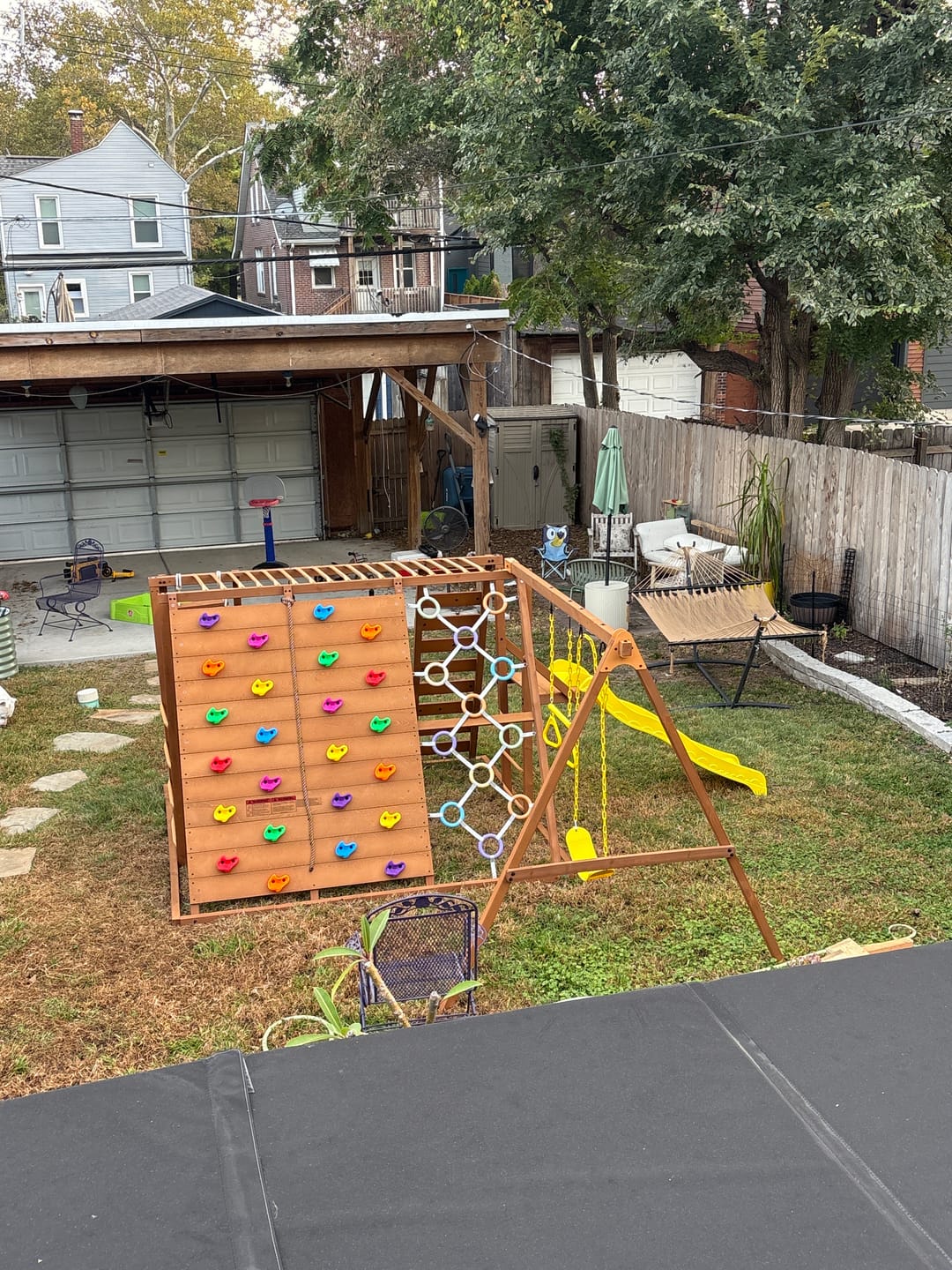 Customer photo review of Sycamore Jumbo | Outdoor Sensory Swing Set & Jungle Gym