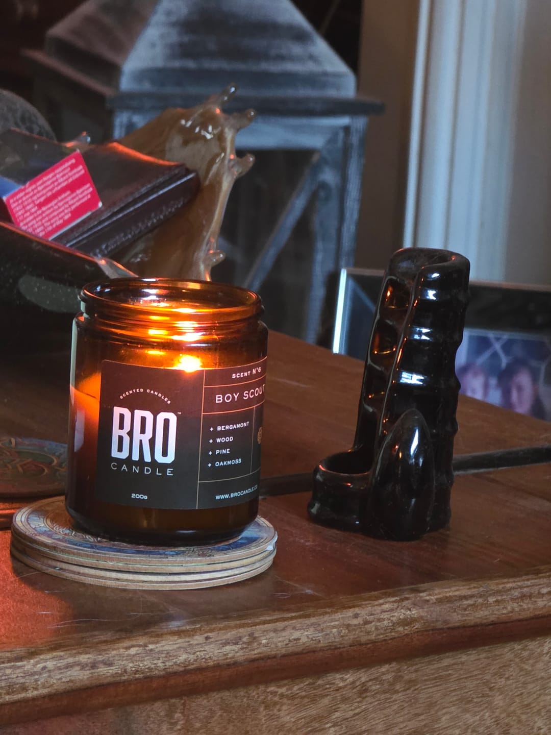 Customer photo review of The Boy Scout Candle