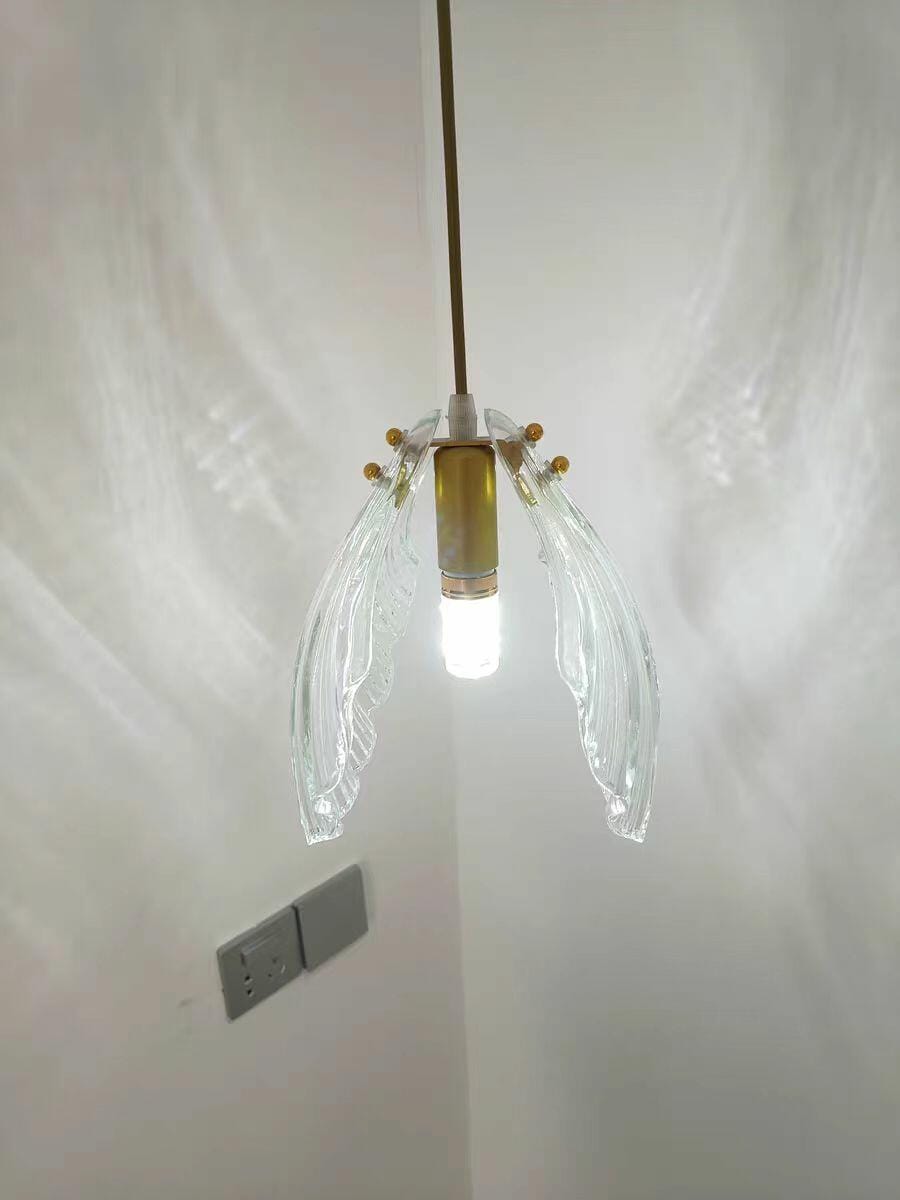 Customer photo review of Glass Pendant Light, Nested Glass Globe, Brass Hardware, Cluster