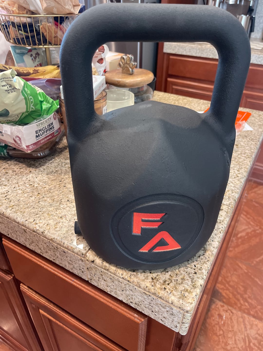 Customer photo review of FA Adjustable Kettlebell
