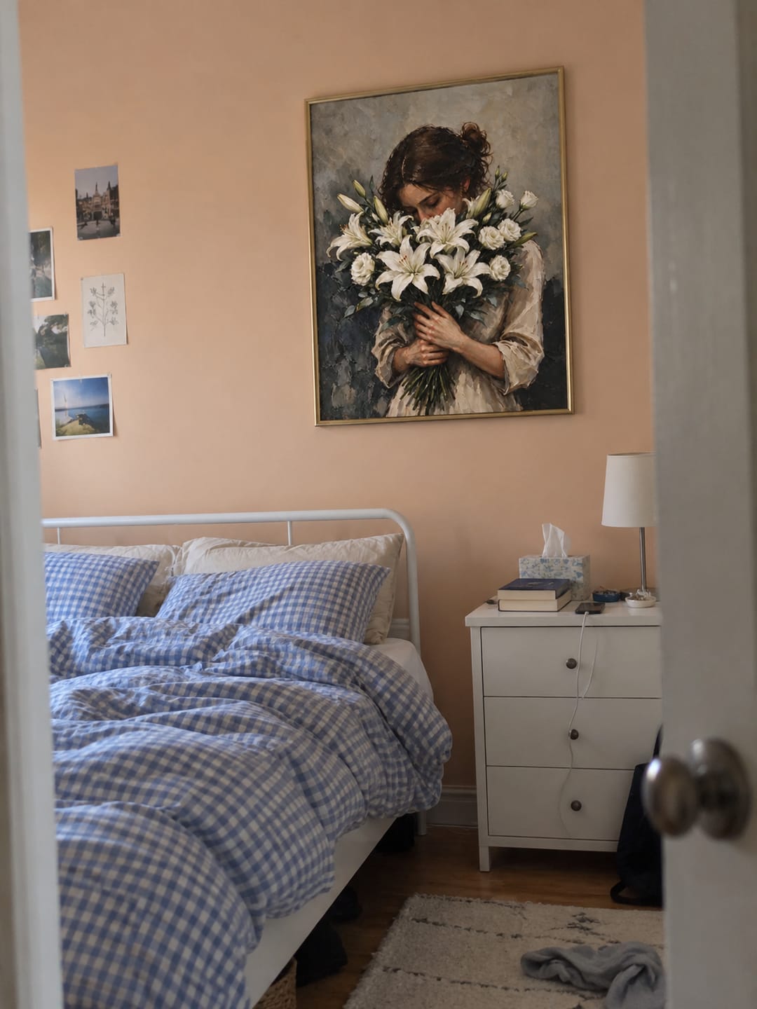 Customer photo review of Among White Lilies — Woman with Flowers Oil Painting