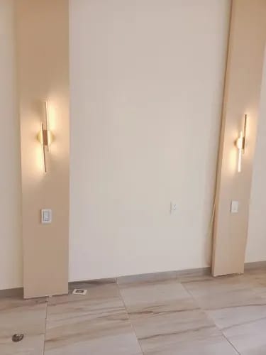 Customer photo review of Slim Wall Light, 55 cm Acrylic Shade, Integrated LED, Wall Sconce