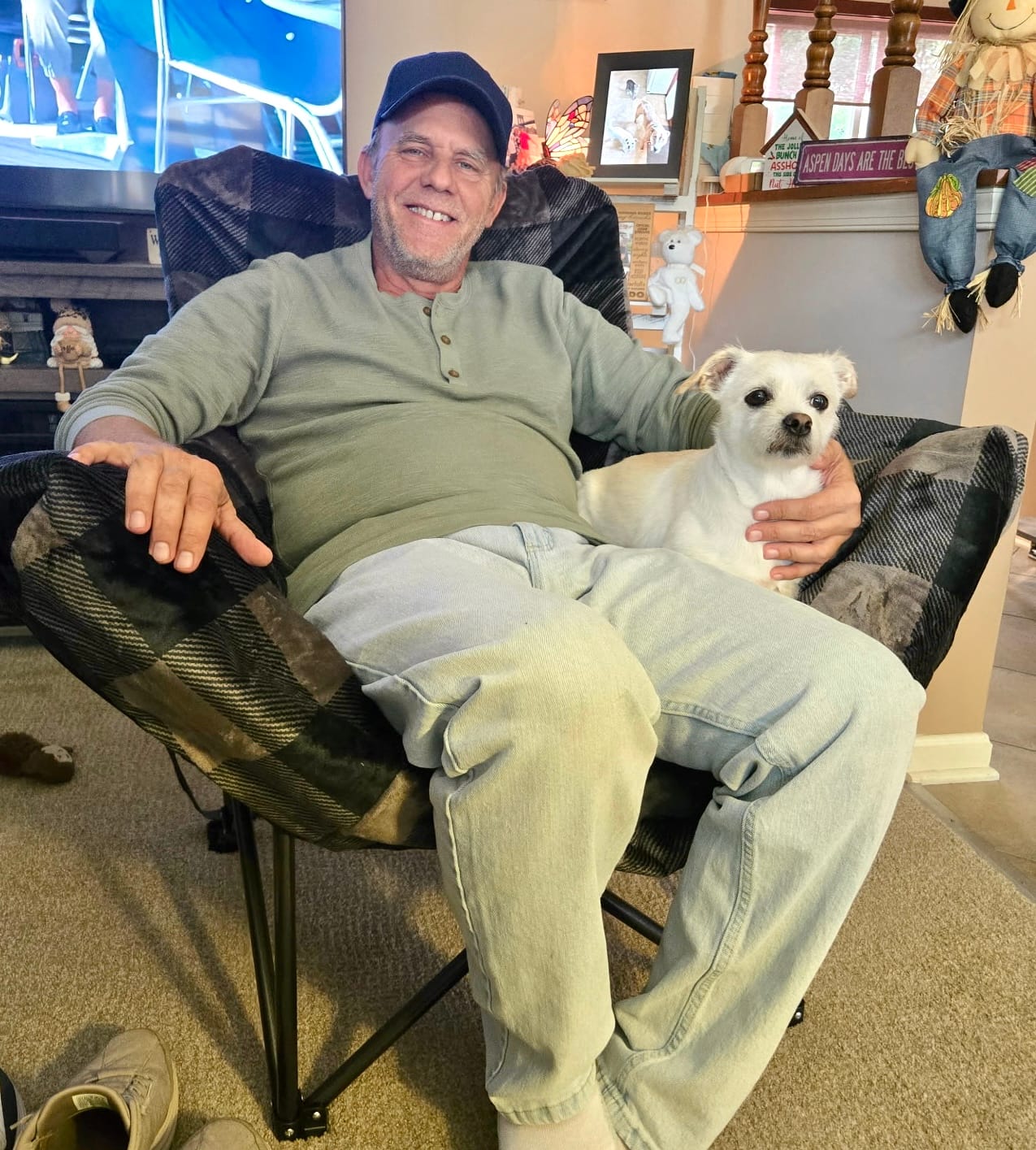 Customer photo review of The Chair Blanket