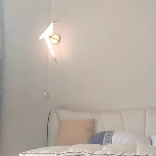Customer photo review of Wall Light, Gold Bird Shaped Body, Wall Sconce, Integrated LED