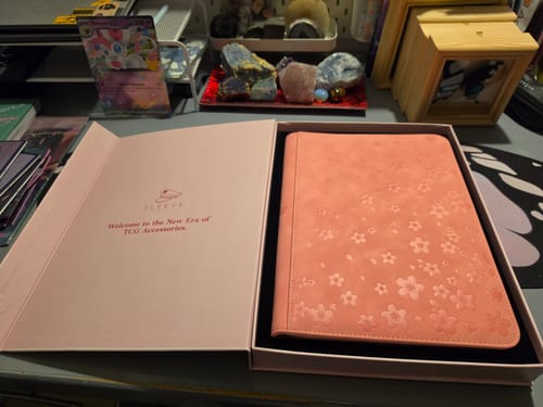Customer photo review of Cherry Blossom - 9-Pocket Trading Card Binder