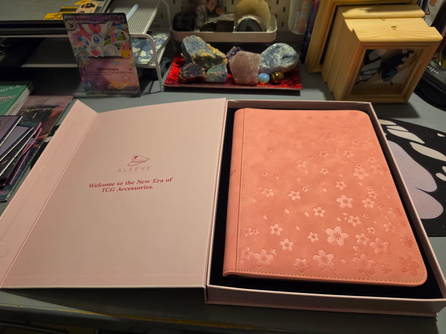 Customer photo review of Cherry Blossom - 9-Pocket Trading Card Binder