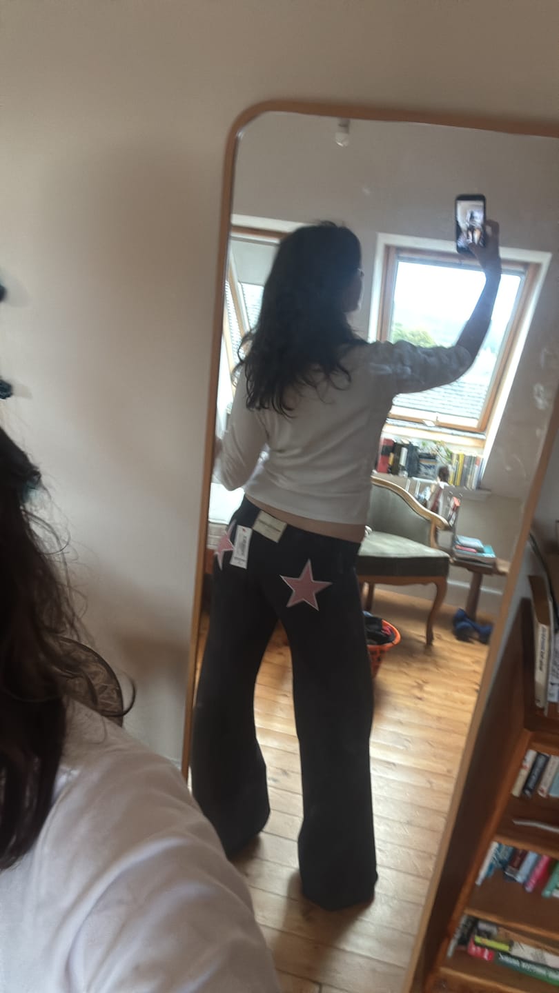 Customer photo review of Jersey Star Jogger Navy / Red Stripe