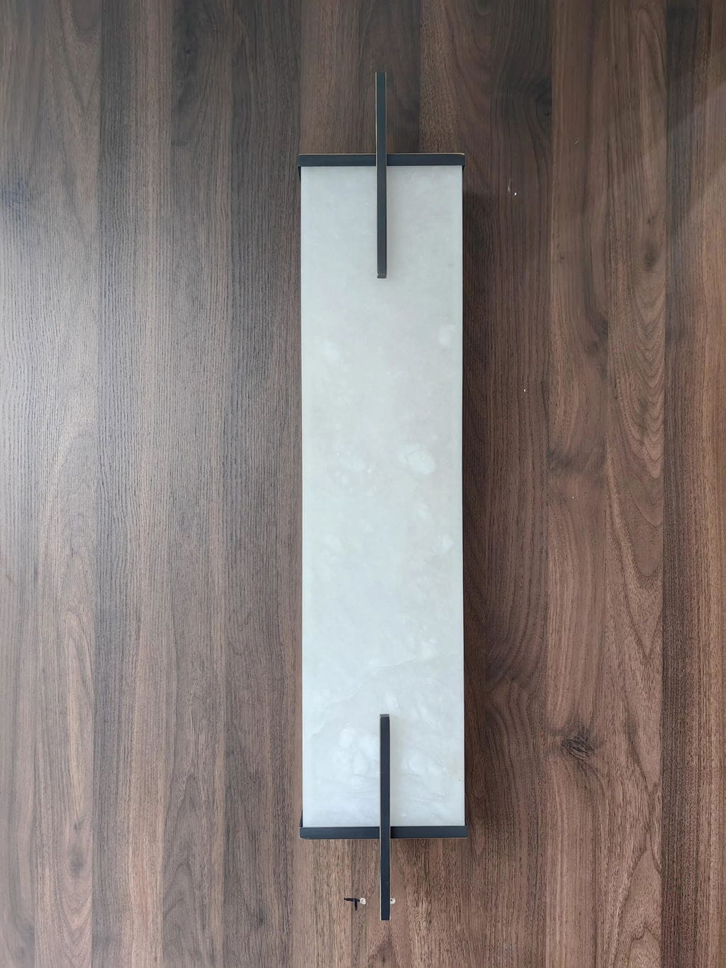 Customer photo review of Alabaster Wall Sconce, Wall Light, Vertical Slab, Integrated LED