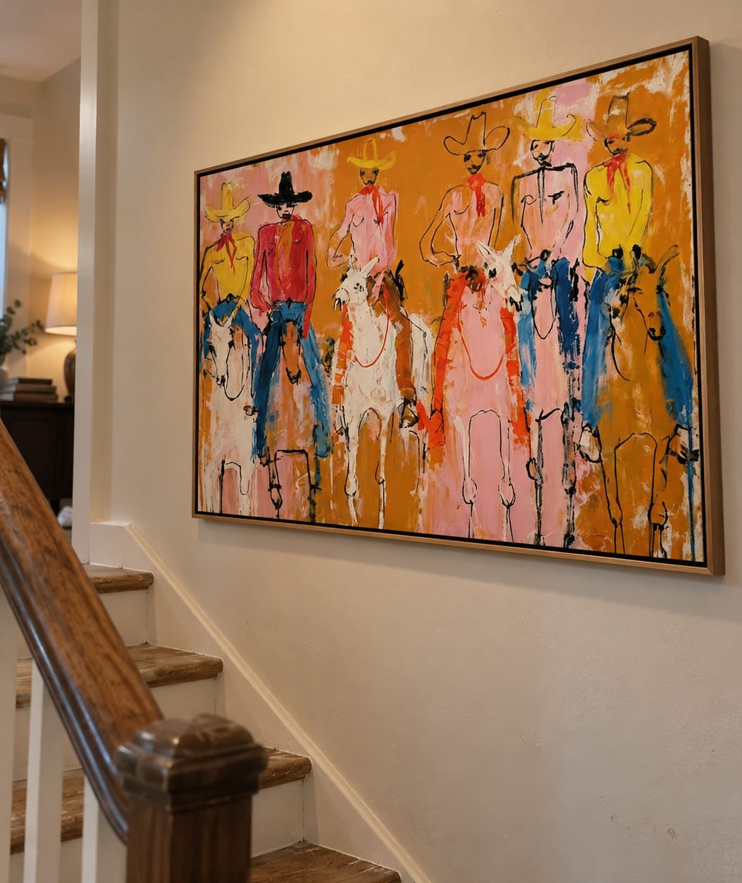 Customer photo review of Golden Posse-Cowboy Riders Painting
