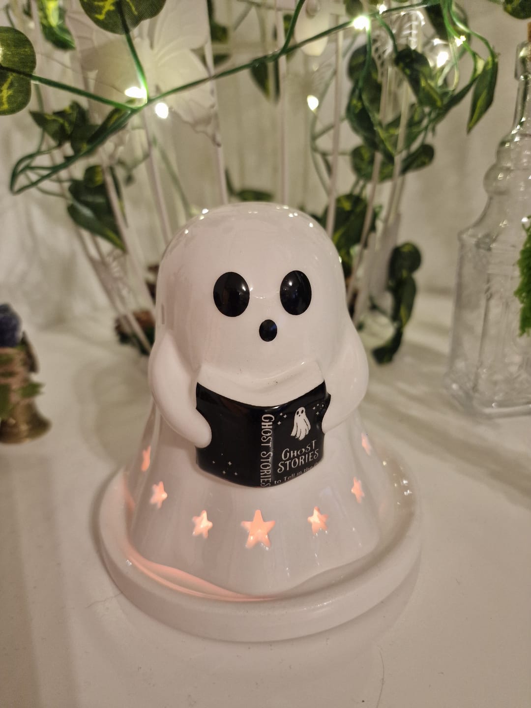 Customer photo review of Geister Teelichthalter / Räucherkegel – Summerween Keramik Deko