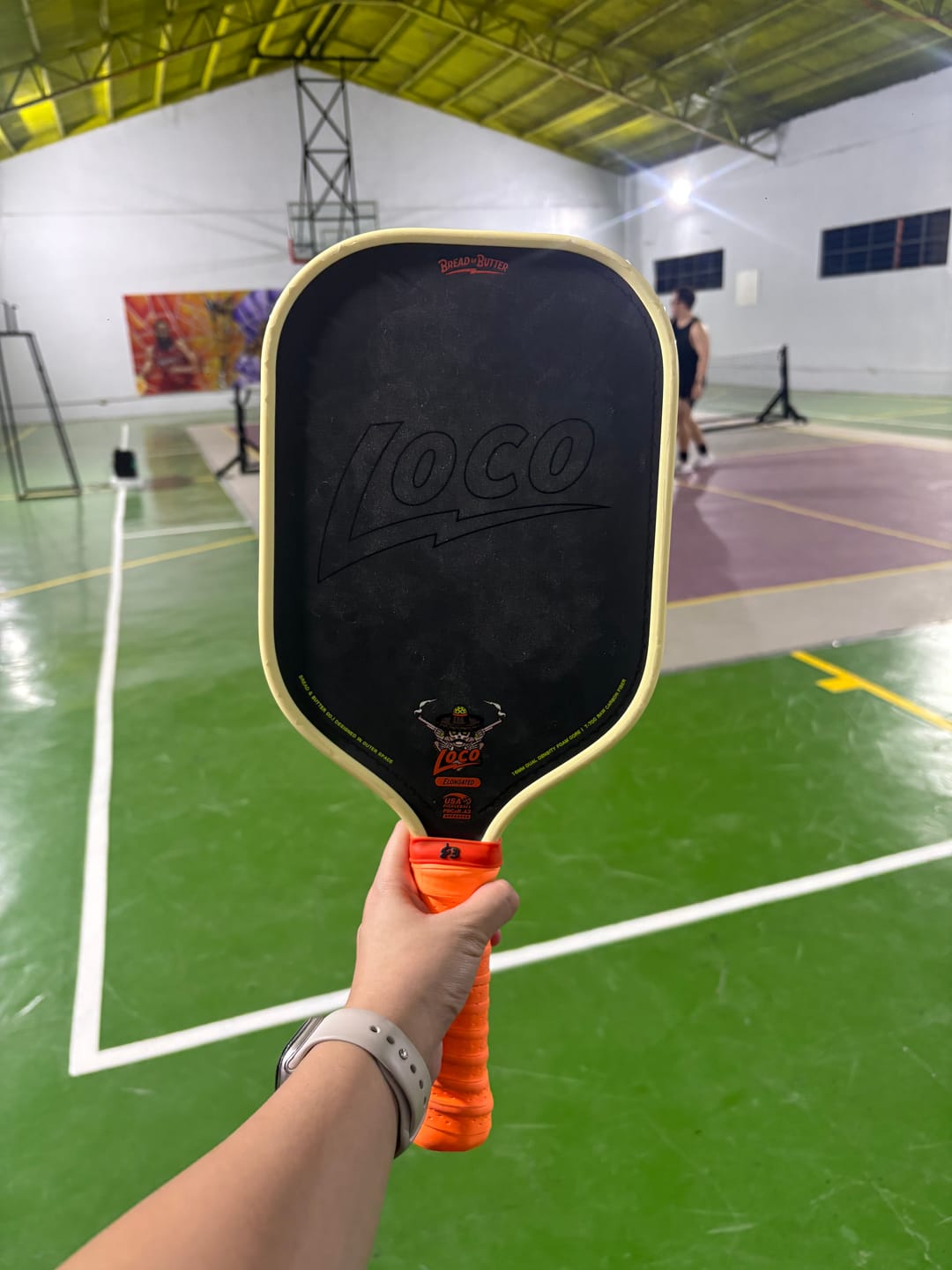 Customer photo review of The Loco 16mm Pickleball Paddle Elongated