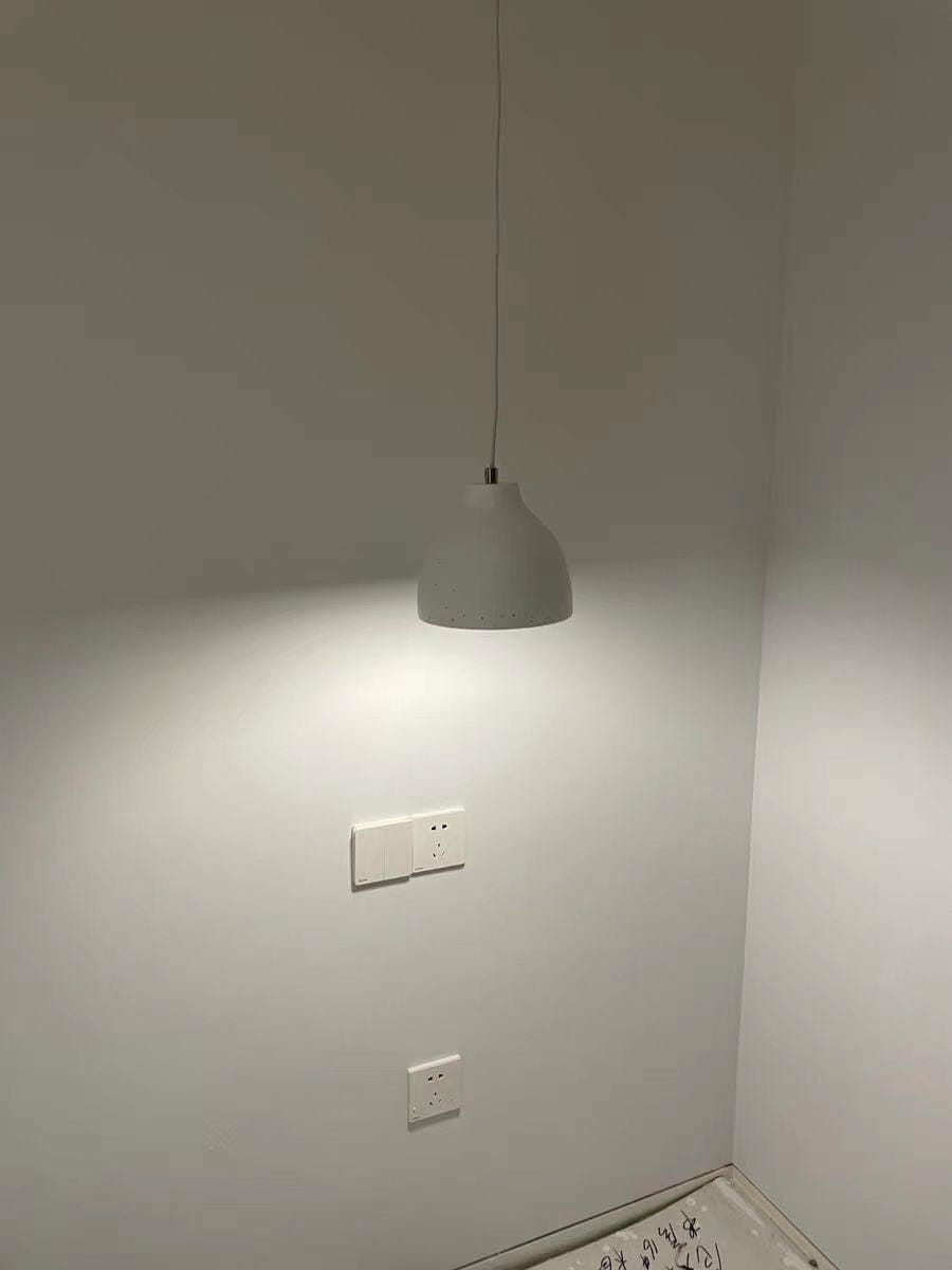 Customer photo review of Solid Metal Pendant Light for Dining Table, Dome Shade