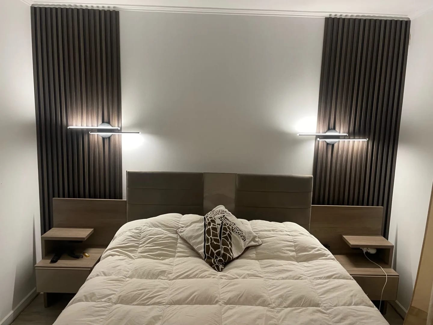 Customer photo review of Slim Wall Light, 55 cm Acrylic Shade, Integrated LED, Wall Sconce
