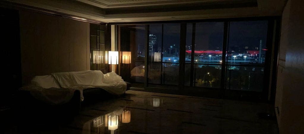 Customer photo review of Ash Wood Floor Lamp, White Fabric Shade, 145 cm, Inline Switch