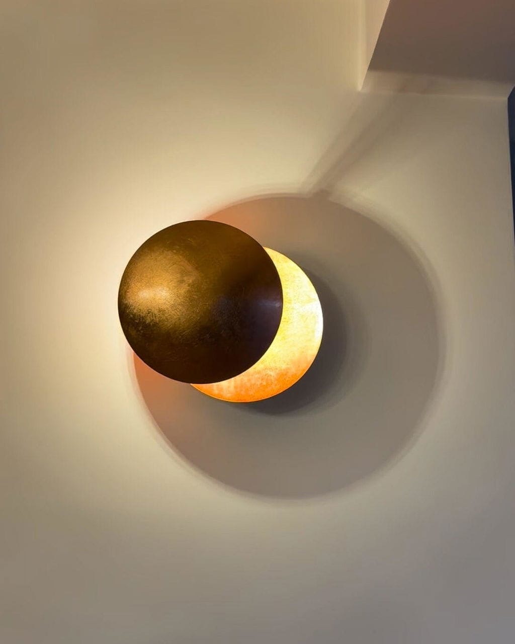 Customer photo review of Sliding Disc Wall Light, Integrated LED, Wall Sconce