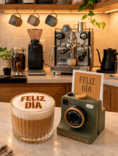 Customer photo review of Impresora de Fotos para Café