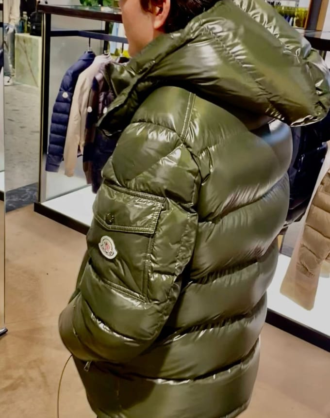 Customer photo review of Moncler Maya Hooded Short Down Jacket