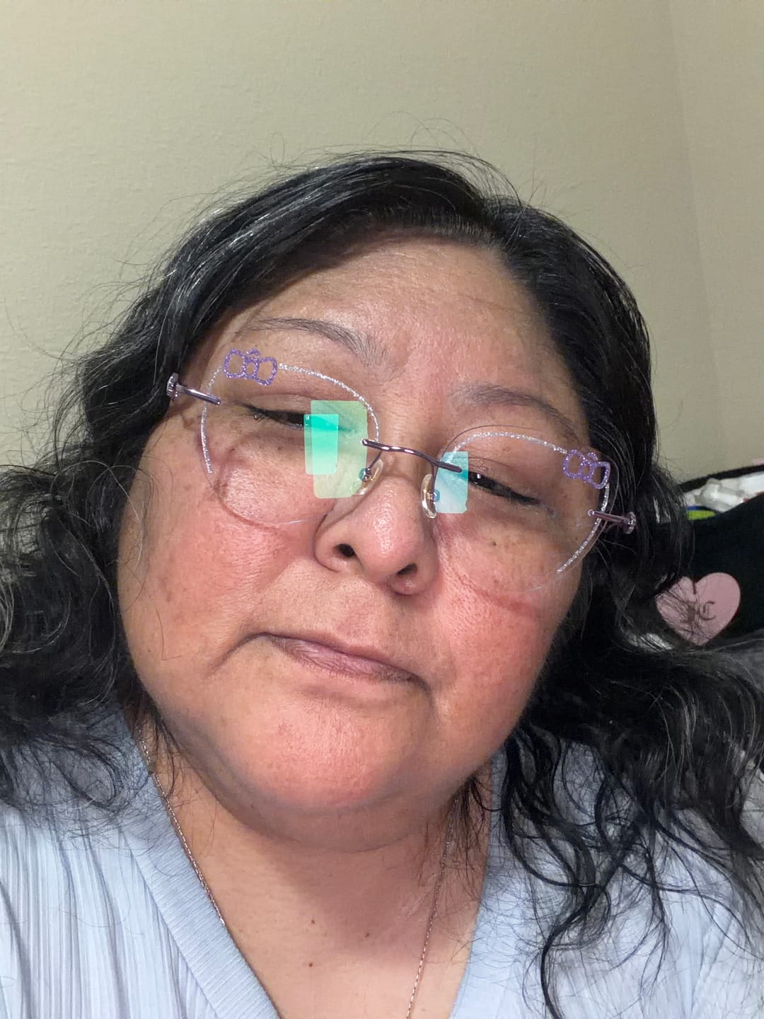 Customer photo review of Kitty Eyeglasses