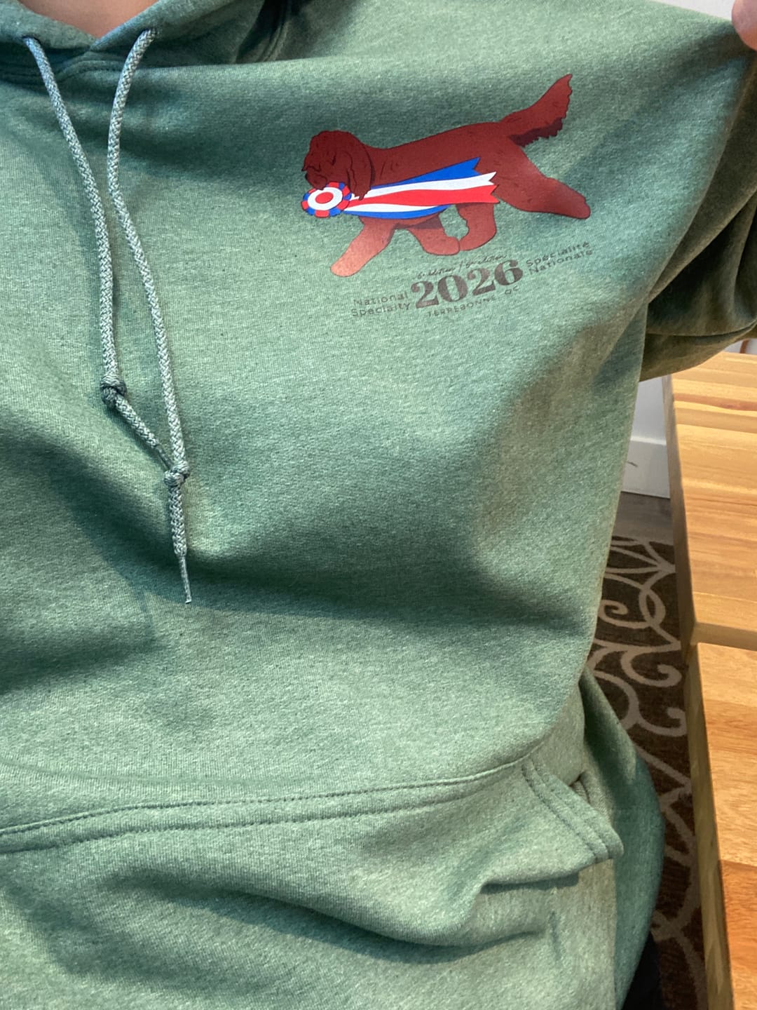 Customer photo review of Club Barbet Canada Hoodie – Printed Logo