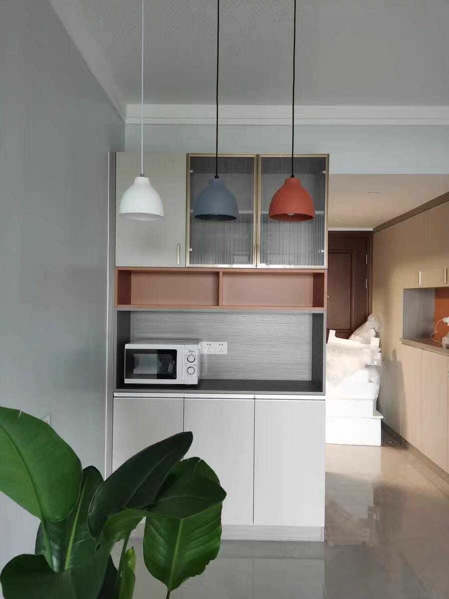 Customer photo review of Solid Metal Pendant Light for Dining Table, Dome Shade